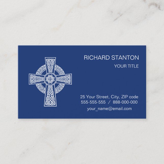 Tarjeta De Visita Cruz celta (Anverso)