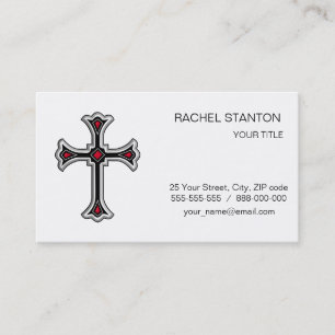 Tarjeta De Visita Cruz cristiana