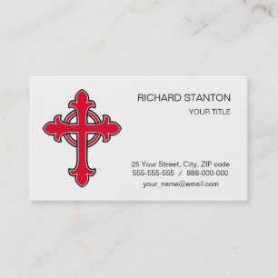 Tarjeta De Visita cruz cristiana