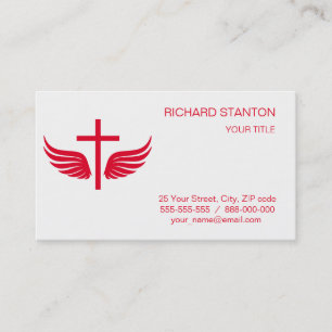 Tarjeta De Visita cruz cristiana