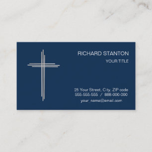Tarjeta De Visita Cruz cristiana