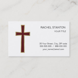 Tarjeta De Visita Cruz cristiana