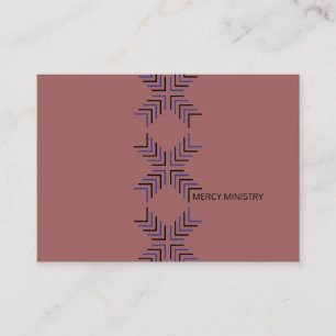 Tarjeta De Visita Cruz de Cristo (Azul y Negro)