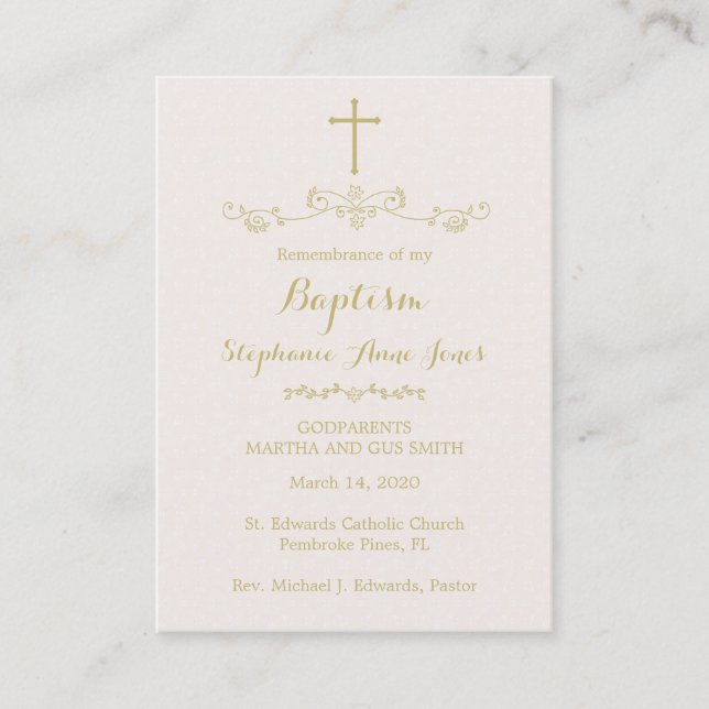 Tarjeta De Visita Cruz de oro y laureles (Anverso)