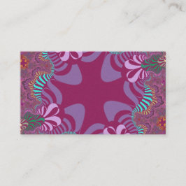 Tarjeta De Visita Cruz de Rosa y ciruela