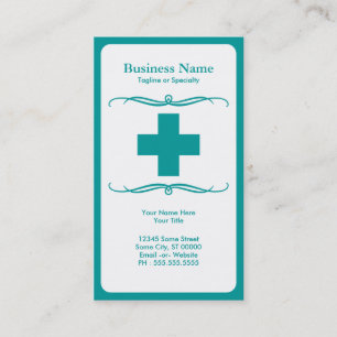 Tarjeta De Visita cruz médica de la MOD