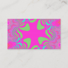 Tarjeta De Visita Cruz rosa de neón