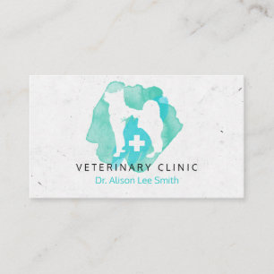 Tarjeta De Visita Cruz veterinaria Veterinaria