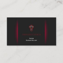 Tarjeta de visita cruzada moderna