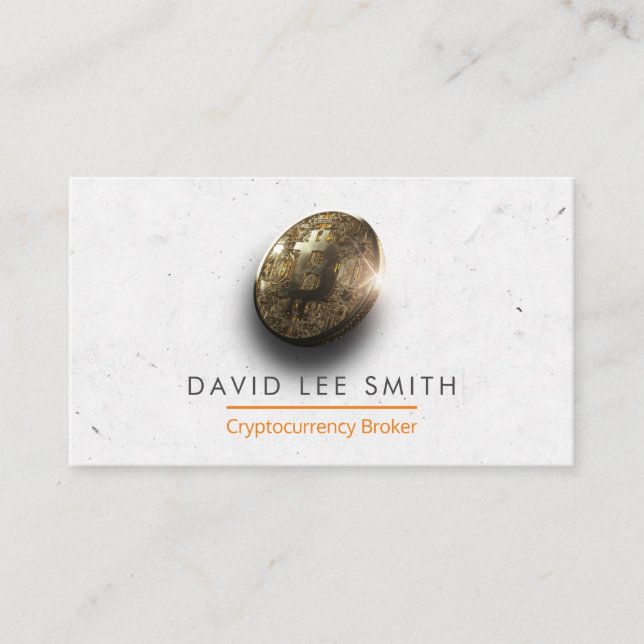 Tarjeta De Visita Cryptocurrency Broker (Anverso)