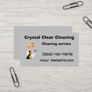Tarjeta De Visita Crystal clear cleaning 