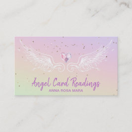 Tarjeta De Visita *~* Crystal Heart Wings Starry Night Sky