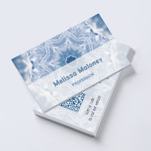 Tarjeta De Visita Crystal Mandala   Código QR
