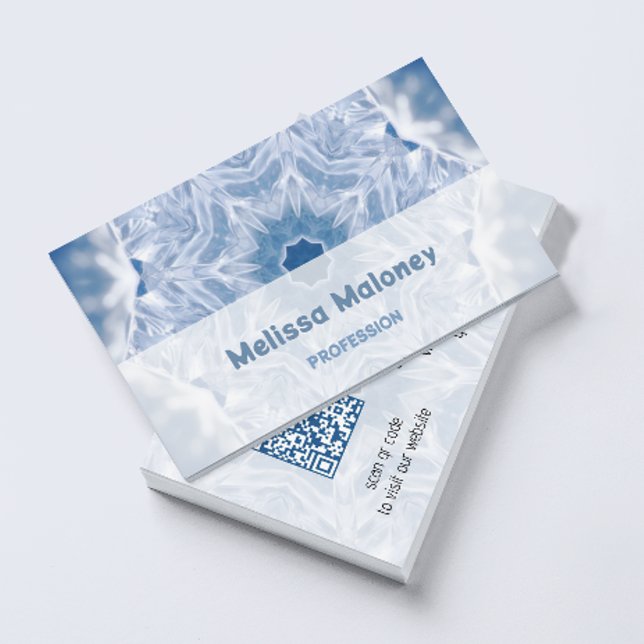 Tarjeta De Visita Crystal Mandala | Código QR (Subido por el creador)