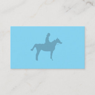 Tarjeta De Visita Cuaderno pequeño con silueta de caballo