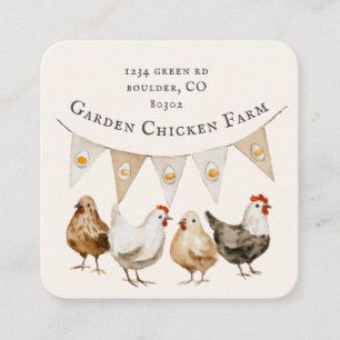 TARJETA DE VISITA CUADRADA 