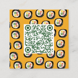 TARJETA DE VISITA CUADRADA 巻き寿司