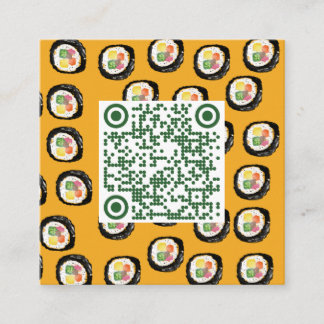 TARJETA DE VISITA CUADRADA 巻き寿司