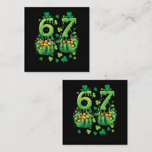 Tarjeta De Visita Cuadrada 6 7 Día de San Patricio