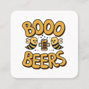 Tarjeta De Visita Cuadrada Abejas Boo