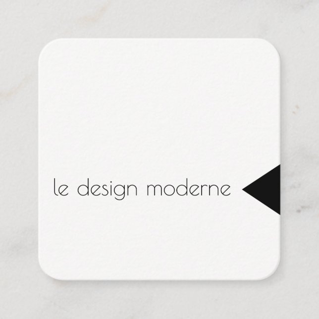 Tarjeta De Visita Cuadrada Acento de triángulo (Anverso)