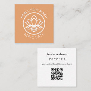 Tarjeta De Visita Cuadrada Advocate POSH perfecto