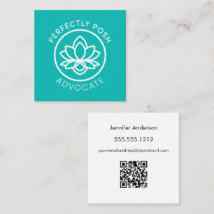 Tarjeta De Visita Cuadrada Advocate POSH perfecto