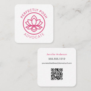 Tarjeta De Visita Cuadrada Advocate POSH perfecto