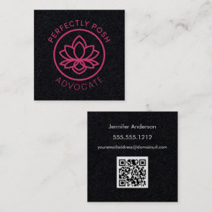 Tarjeta De Visita Cuadrada Advocate POSH perfecto
