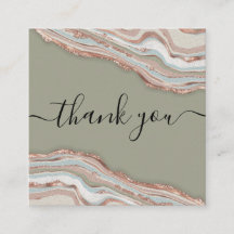 agate de oro rosa moderno gracias por su plaza de 