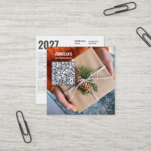 Agrega tu foto, código QR personalizado, calendari
