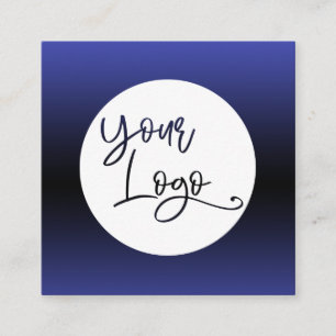 Tarjeta De Visita Cuadrada Agregar el logotipo de su Personalizado sobre el c