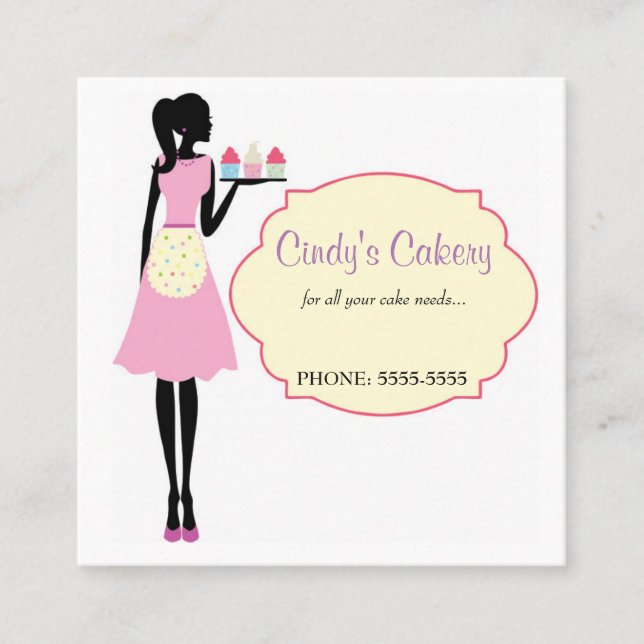 Tarjeta De Visita Cuadrada Ajuste, 2,5" x 2,5", mate estándar (Anverso)