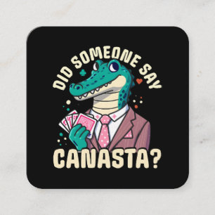 Tarjeta De Visita Cuadrada Alguien dijo Canasta