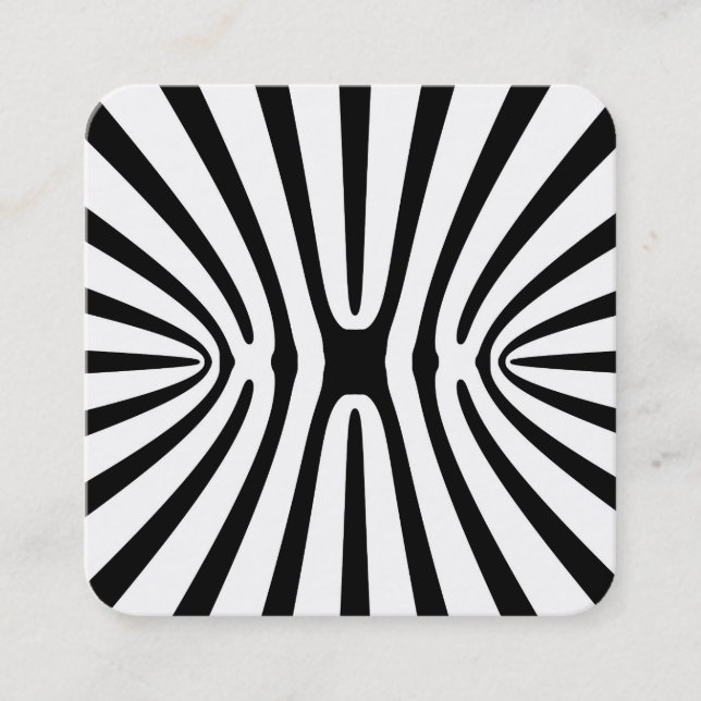 Tarjeta De Visita Cuadrada Alien Xebra (Anverso)