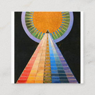 Tarjeta De Visita Cuadrada Altarpe Hilma Af Klint No 1