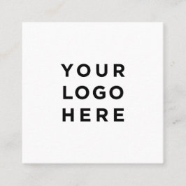 Tarjeta De Visita Cuadrada Añadir el logotipo Color editable simple Minimalis