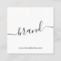 Añadir el nombre de marca blanco minimalista moder