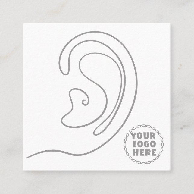 Tarjeta De Visita Cuadrada Añadir tu logotipo Joyería (Anverso)