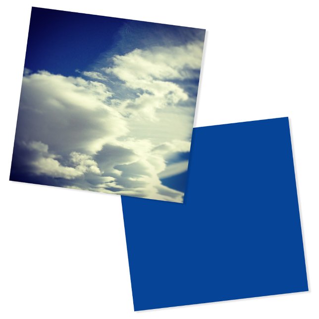 Tarjeta De Visita Cuadrada Añadir una foto cuadrada (Add A Square Photo Square Business Card)