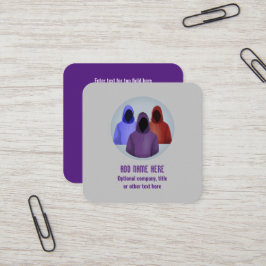 Tarjeta De Visita Cuadrada Analista de seguridad cibernética - Hackeando tema