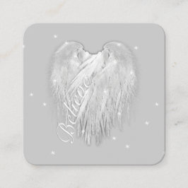 Tarjeta De Visita Cuadrada ANGEL WINGS ‘Believe’ Magic Heart