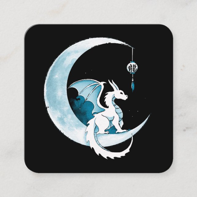 Tarjeta De Visita Cuadrada Año del Dragón (Anverso)