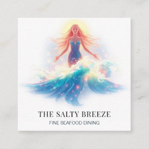 Tarjeta De Visita Cuadrada *~* AP13 Beach WAVE Nacimiento de Venus 52