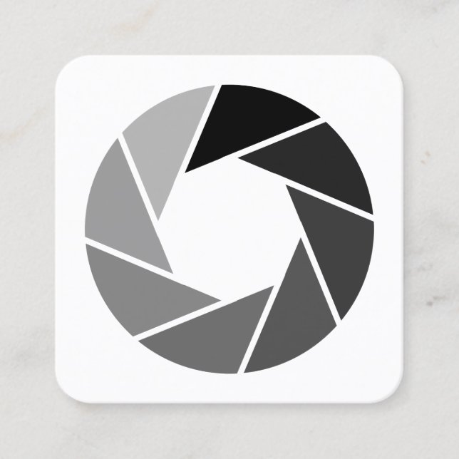 Tarjeta De Visita Cuadrada Apertura - Tonos (Anverso)