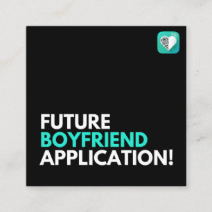 Tarjeta De Visita Cuadrada Aplicación Boyfriend