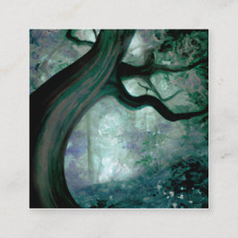 Tarjeta De Visita Cuadrada Árbol de fantasía