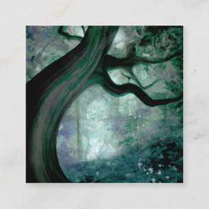 Tarjeta De Visita Cuadrada Árbol de fantasía