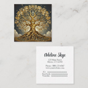 Tarjeta De Visita Cuadrada Árbol de vida