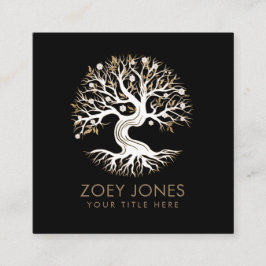 Tarjeta De Visita Cuadrada Árbol de vida - Yggdrasil